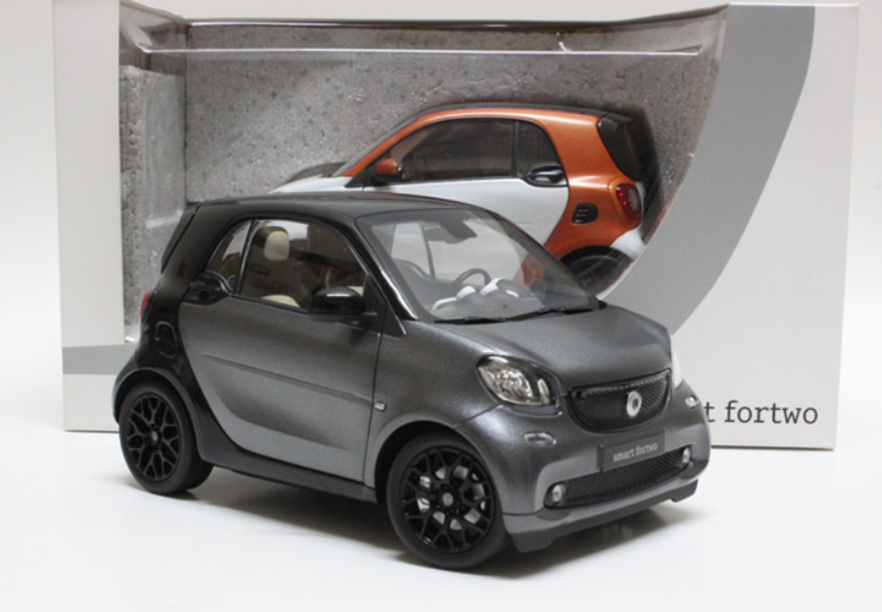 1/18 Dealer Edition Mercedes-Benz MB Smart Fortwo Coupe Hardtop (Grey)  Diecast Car Model 