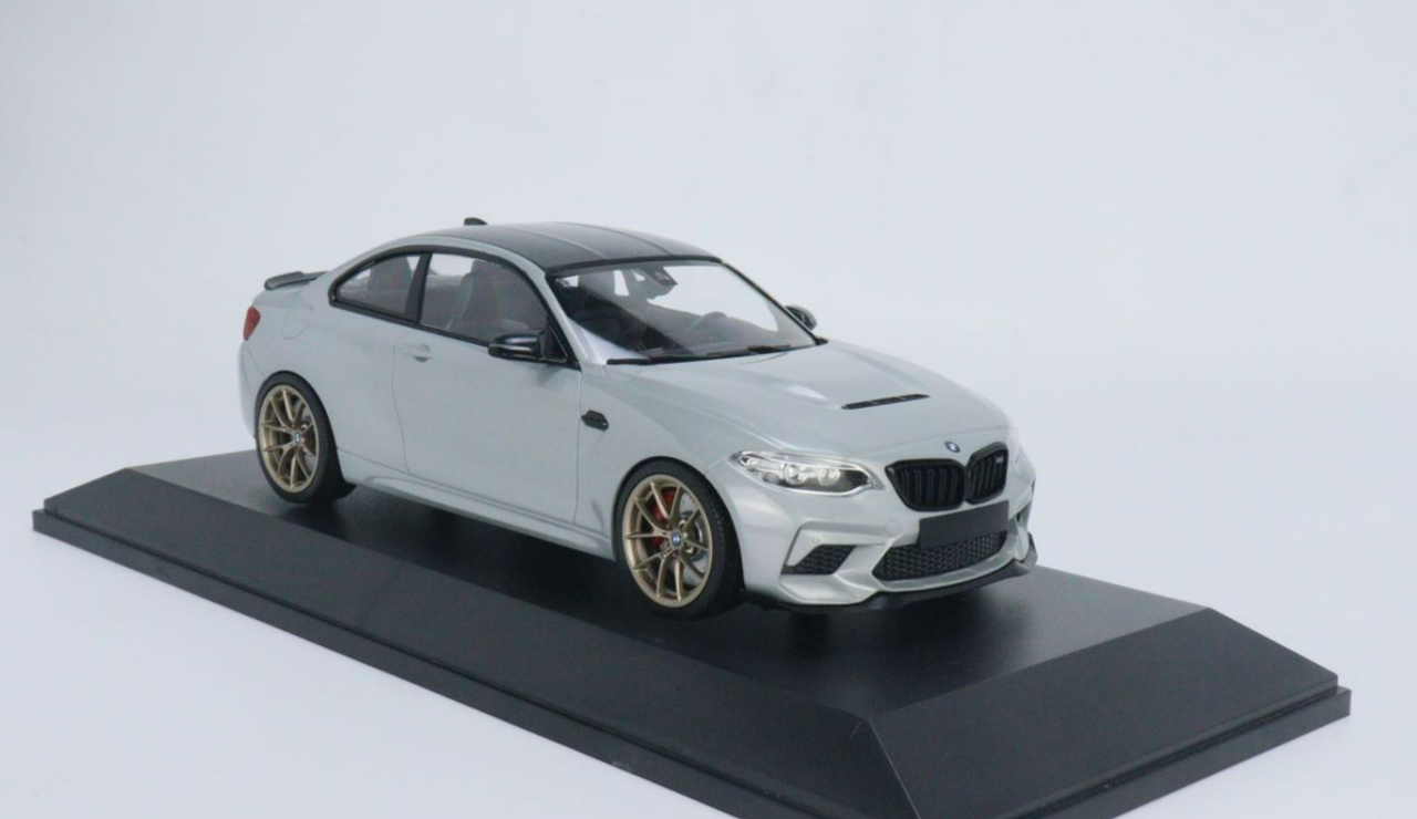 1/18 Minichamps BMW M2 CS F87 (Silver Metallic with Golden Wheels) Diecast Car Model