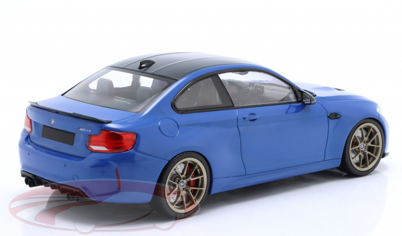 1/18 Minichamps BMW M2 CS F87 (Blue Metallic with Golden Wheels) Diecast Car Model