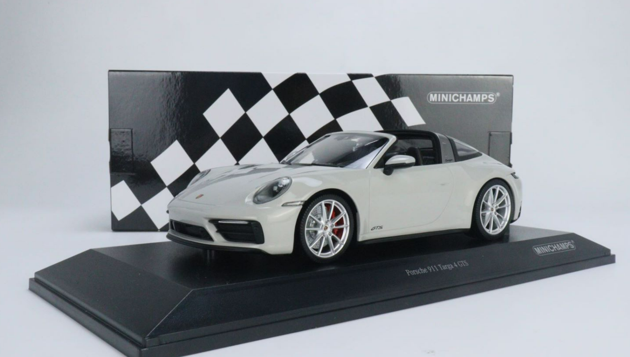 1/18 Minichamps 2021 Porsche 911 (992) Targo 4 GTS (Grey) Car Model