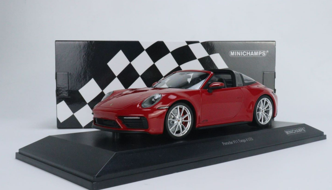 1/18 Minichamps 2021 Porsche 911 (992) Targo 4 GTS (Red) Car Model