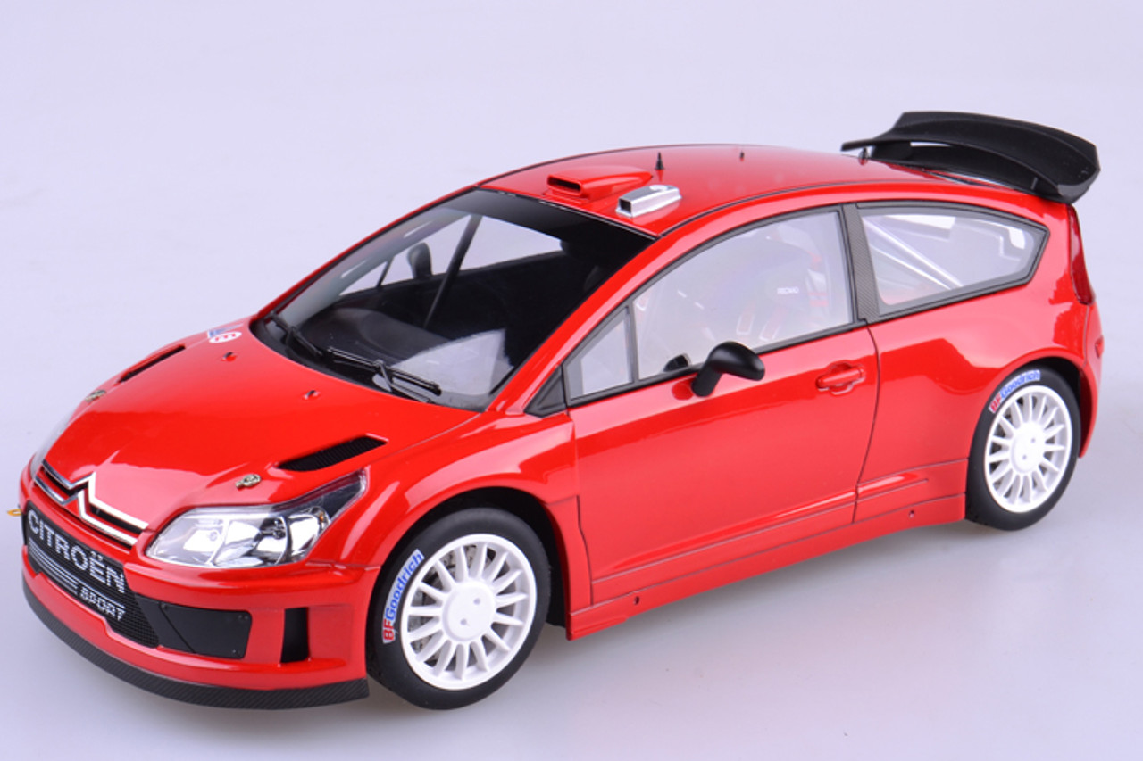 1/18 AUTOart CITROEN C4 WRC PLAIN BODY VERSION - RED Diecast Car Model