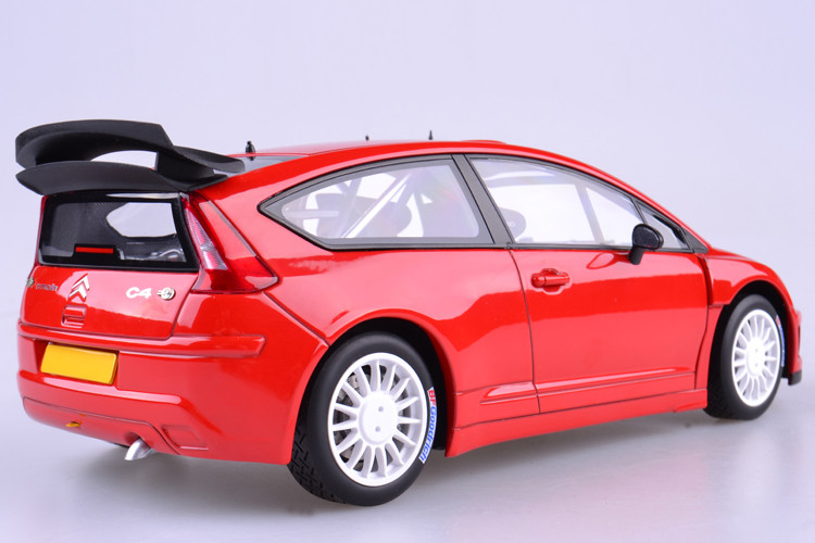 1/18 AUTOart CITROEN C4 WRC PLAIN BODY VERSION - RED Diecast Car