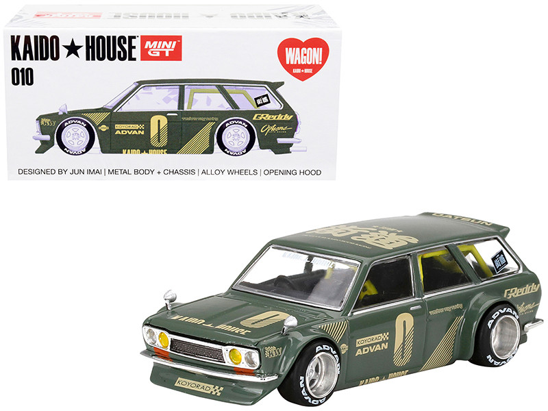 1971 Datsun 510 Wagon RHD (Right Hand Drive) Green (Designed by