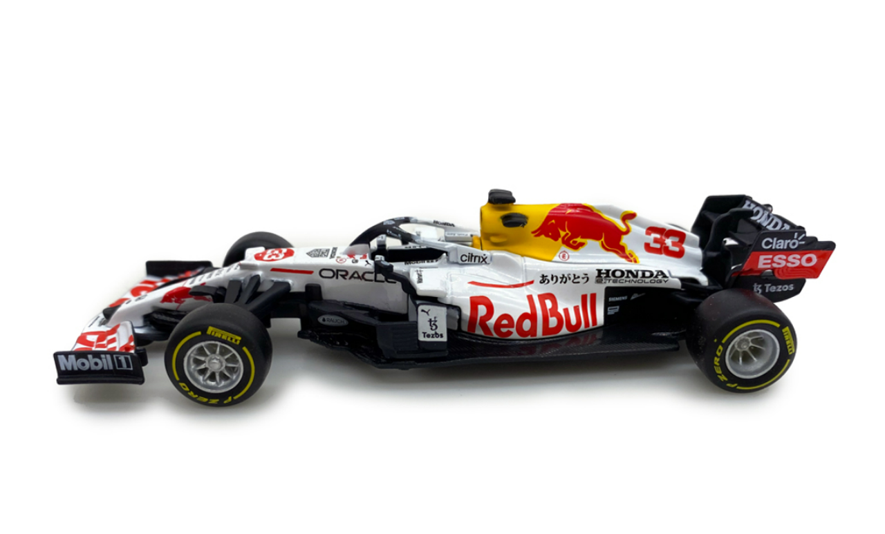 1/43 BBurago 2021 Formula 1 Red Bull Racing RB16B Turkish GP Max Verstappen Car Model Standard Edition