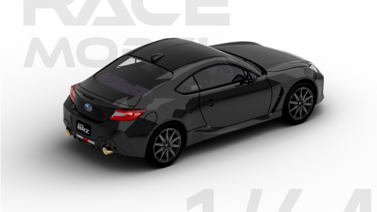  1/64 POPRACE Subaru BRZ 2022 - Black Silica Diecast Car Model