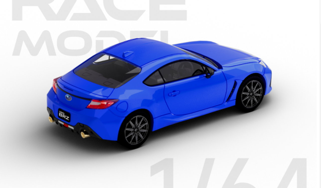  1/64 POPRACE Subaru BRZ 2022 - WR Blue Diecast Car Model