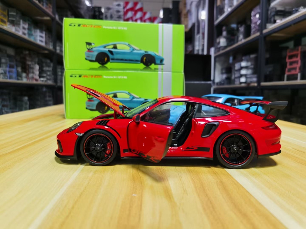 1/18 GTA GTAutos Porsche 911 GT3 992 (Orange Red) Diecast Car Model