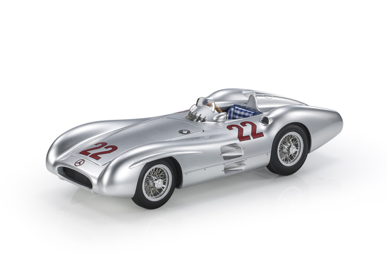 1/18 GP Replicas 1954 Hans Herrmann Mercedes-Benz W196 #22 French GP Formula 1 Car Model