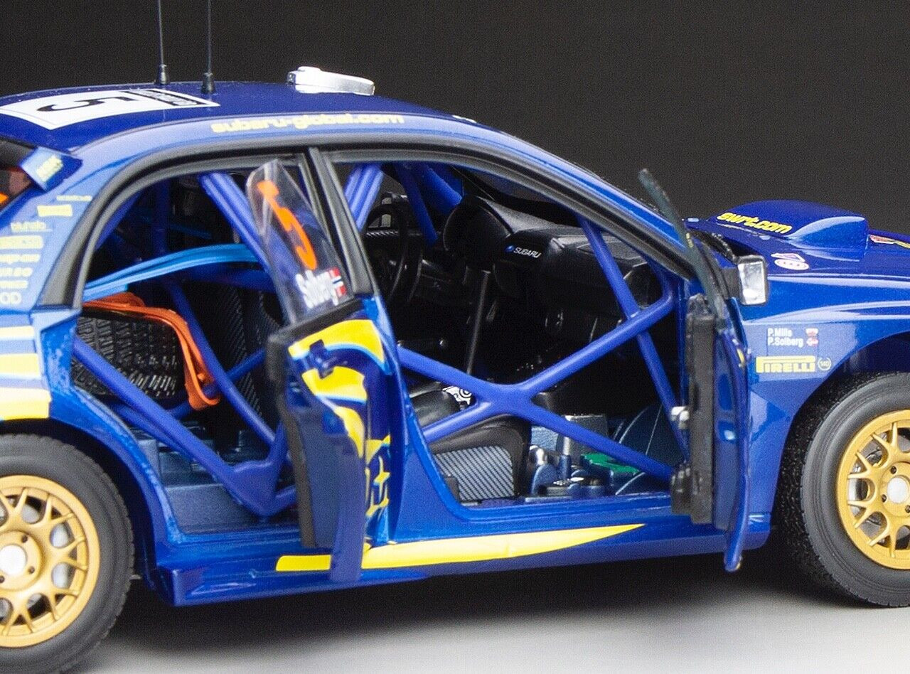 1/18 Sunstar 2006 Subaru Impreza WRC06 #5 P.Solberg, P.Mills 3th Wales Rally GB Diecast Car Model