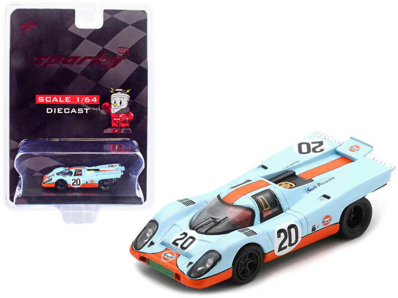 Porsche 917K #20 Brian Redman – Jo Siffert "Gulf Oil" 24H of Le Mans (1970) 1/64 Diecast Model Car by Sparky