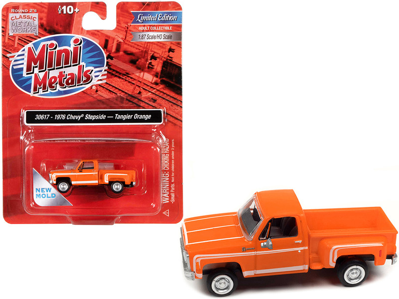 1976 Chevrolet Stepside Pickup Truck Tangier Orange with White