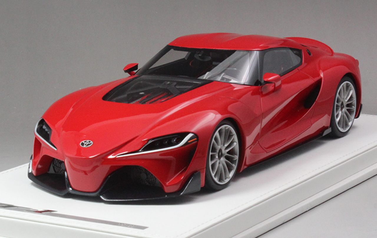 1/18 Toyota FT-1 Prototype in Red Leather Baseミニカー