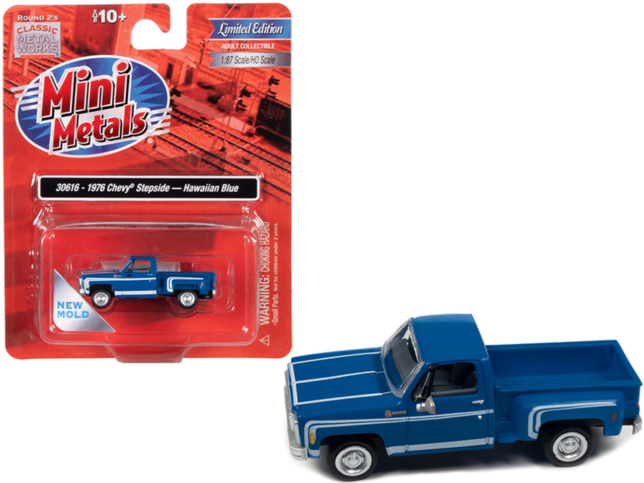 パンダ 1976 Chevrolet Stepside Pickup Truck Hawaiian Blue with