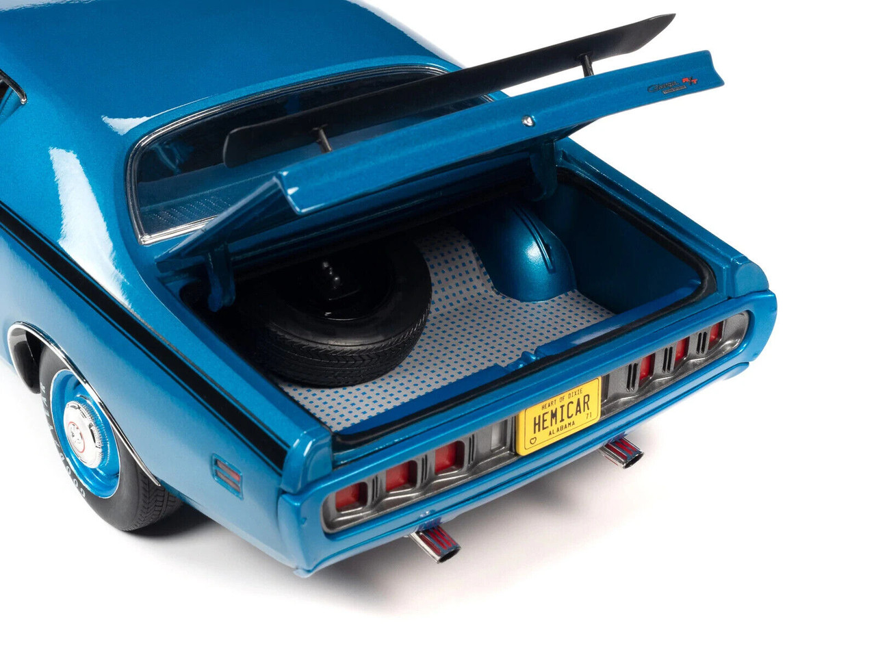 1/18 Auto World 1971 Dodge Charger R/T (Blue) Diecast Car Model