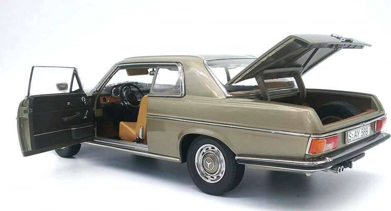 1/18 Sunstar 1973 Mercedes-Benz 280C C114 Strich 8 Coupe (Grey) Diecast Car Model