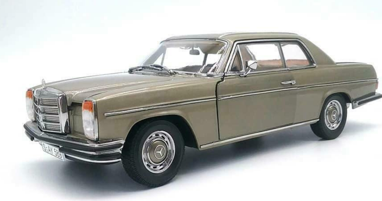 1/18 Sunstar 1973 Mercedes-Benz 280C C114 Strich 8 Coupe (Grey) Diecast Car Model