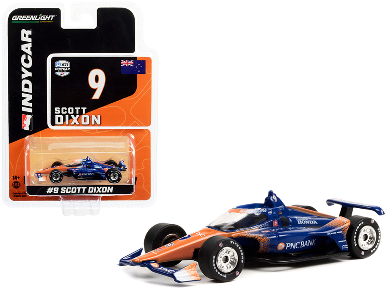 Dallara IndyCar #9 Scott Dixon "PNC Bank" Chip Ganassi Racing "NTT IndyCar Series" (2022) 1/64 Diecast Model Car by Greenlight