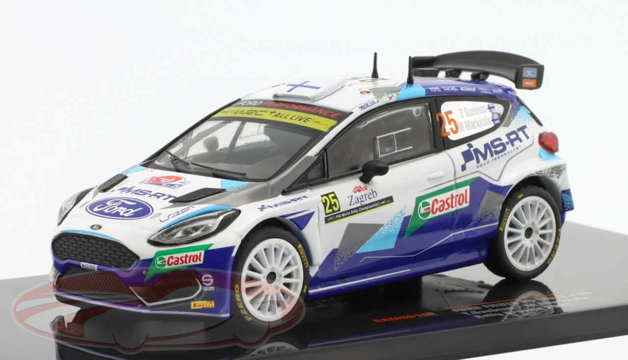 1/43 Ixo 2021 Ford Fiesta R5 MK II #25 Rallye Croatia Suninen, Markkula Car Model