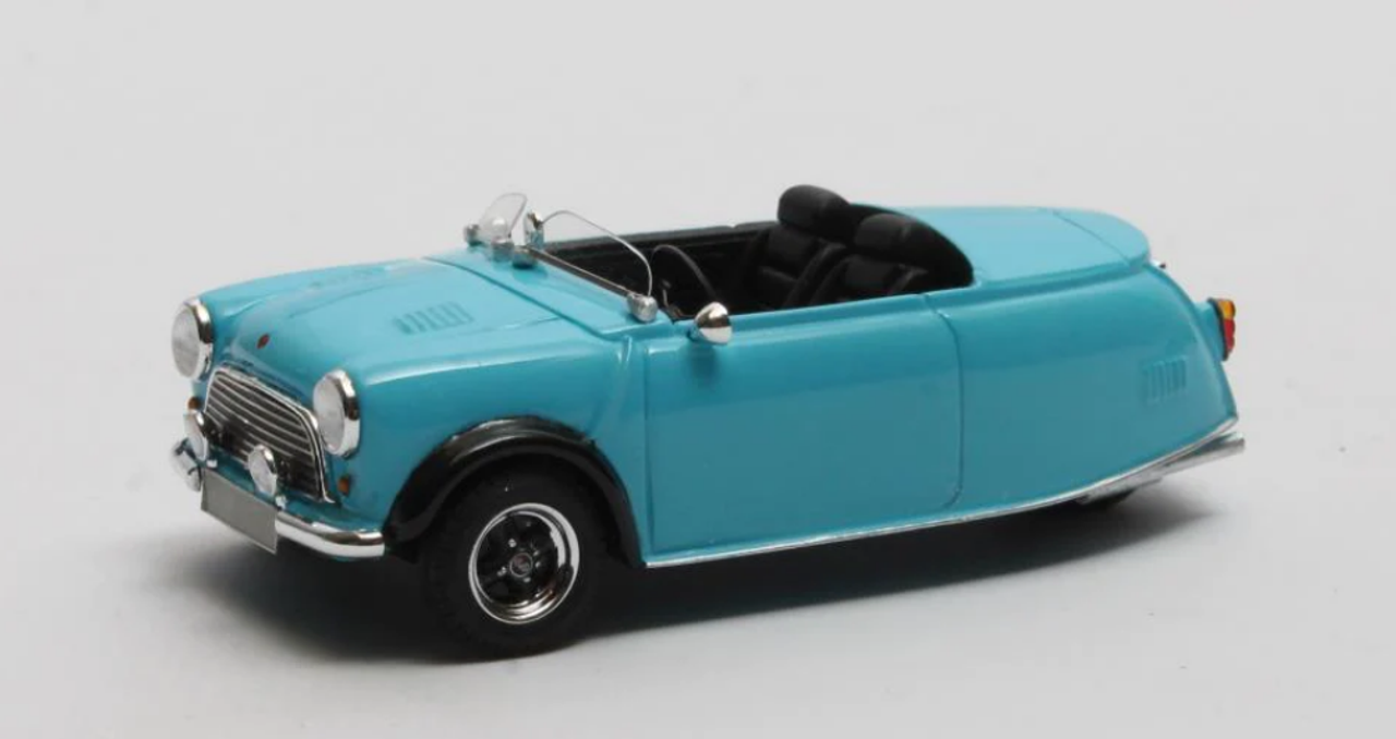 1/43 Matrix Mengers Mini 3 WP III MPi 3 Wheeler Blue Car Model