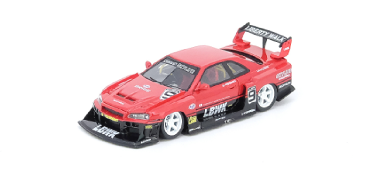  1/64 INNO NISSAN SKYLINE LBWK (ER34) SUPER SILHOUETTE @FENDERIST JAPAN 2020 Resin Car Model