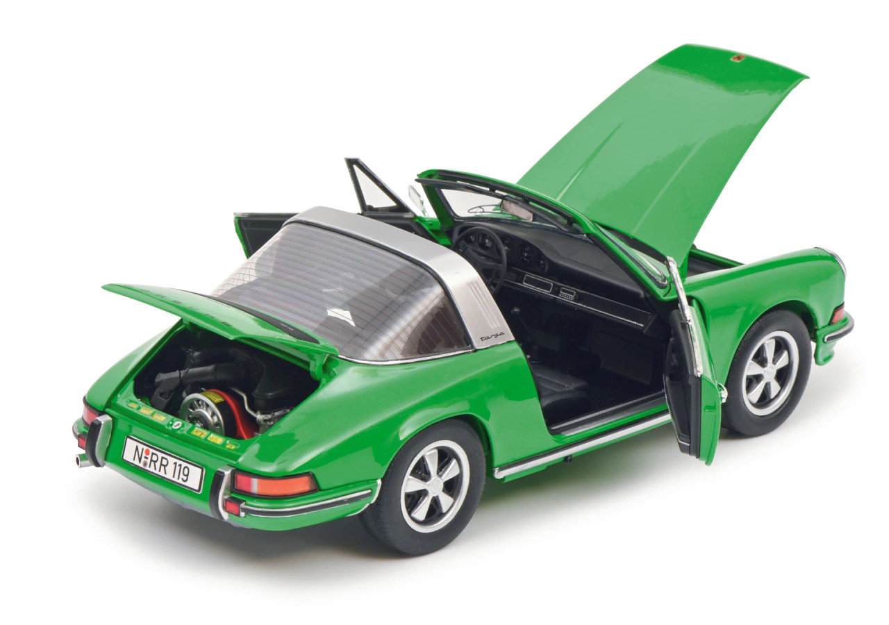 1/18 Schuco Porsche 911 S Targa (Viper Green) Diecast Car Model