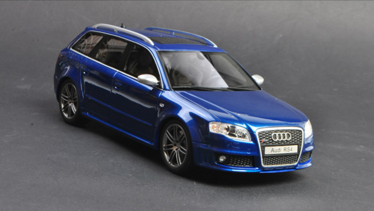 505-004 OTTO 1/18 アウディ Audi RS4 B7 Blue 1/18 OTTO Audi RS4 B7 Wagon (Blue) Resin Car Model Limited
