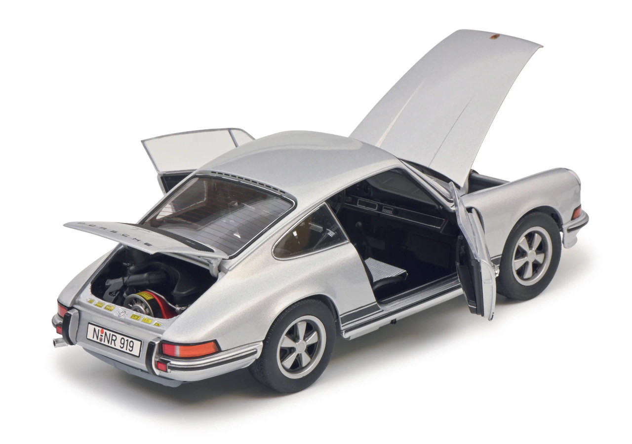 1/18 Schuco Porsche 911 S Coupe (Silver) Diecast Car Model