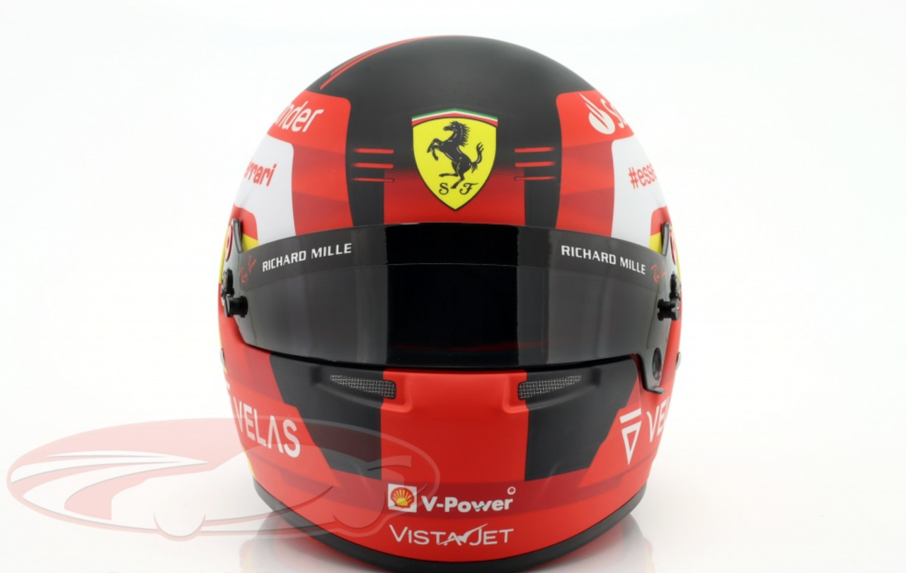 1/2 Bell 2022 Carlos Sainz JR #55 Scuderia Ferrari Formula 1 Helmet Model