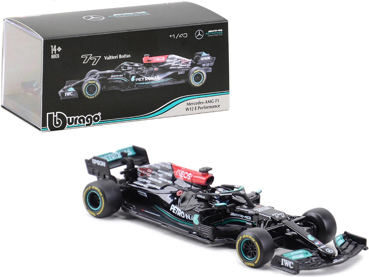 ブルドッグ 1/43 BBurago 2021 Mercedes-AMG F1 W12 E Performance #77 Valtteri