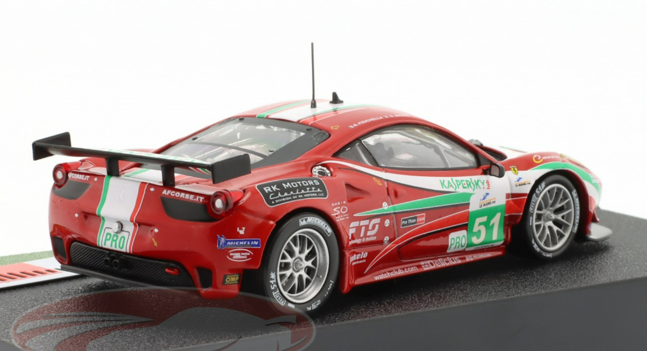 史博物館LS 1/43 フェラーリ 458 イタリア GT2 ロッソ・スクーデリア 乗用車