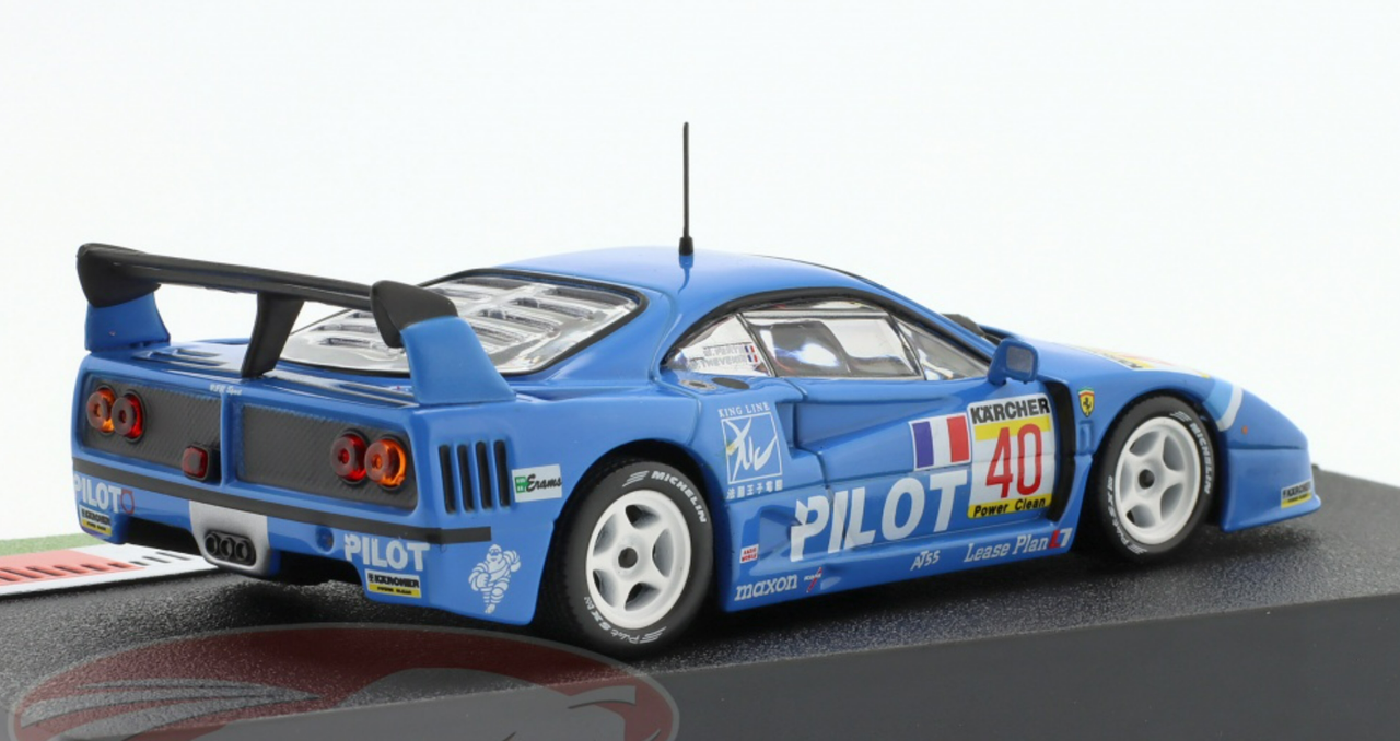 1/43 Altaya 1995 Ferrari F40 Competizione #40 4h Anderstorp Pilot Aldix Racing Michel Ferté, Olivier Thévenin Car Model