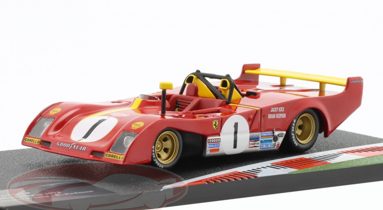 1/43 Altaya 1973 Ferrari 312 P #1 winner 1000km Monza Spa Ferrari SEFAC Jacky Ickx, Brian Redman Car Model