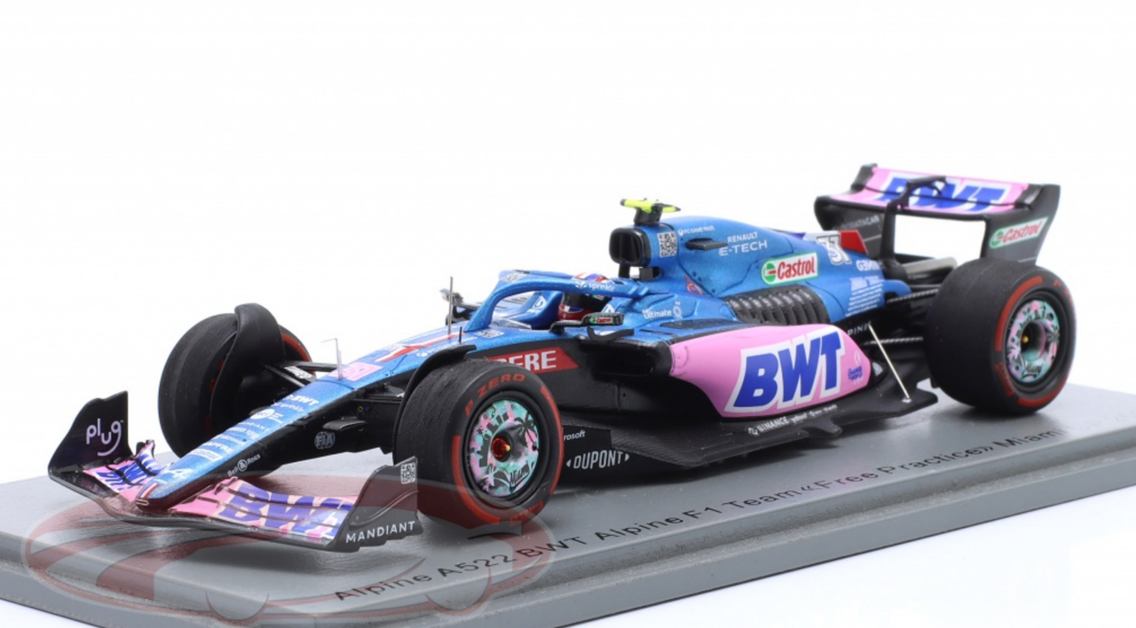 【新】Spark 1/43 Alpine A522 Baharain GP SPARK 1⁄43 – ALPINE A522 – GP Bahrein 2022 (E. Ocon)