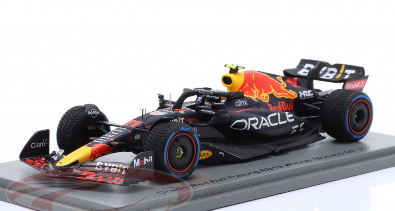 1/43 Spark 2022 Oracle Red Bull Racing RB18 No.11 Oracle Red Bull Racing Winner Monaco GP 2022 Sergio Pérez Car Model