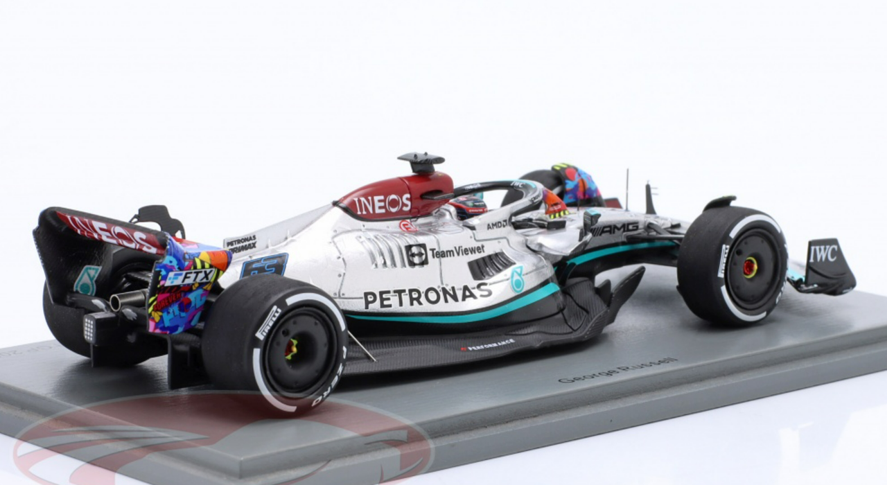 1/43 Spark Mercedes-AMG Petronas F1 W13 E Performance No.63 Mercedes-AMG  Petronas F1 Team Miami GP 2022 George Russell Car Model