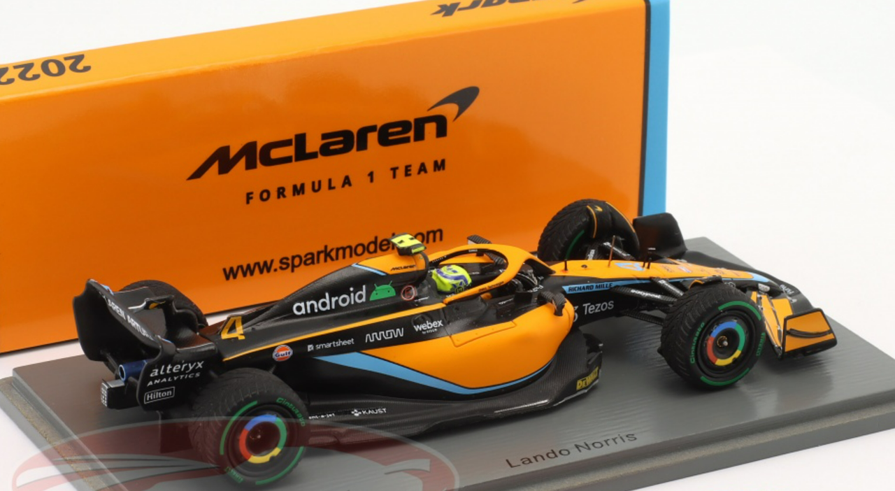 1/43 Spark 2022 McLaren MCL36 No.4 McLaren F1 Team 3rd Emilia 
