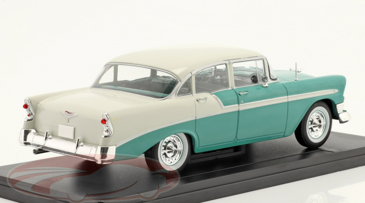 1/24 Altaya Chevrolet Bel Air Belair (Green & White) 4-Door Sedan Car Model