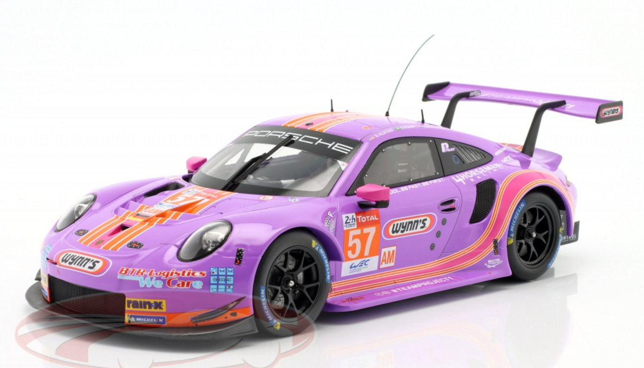 1/18 Ixo 2020 Porsche 911 RSR #57 24h LeMans Team Project 1 Jeroen Bleekemolen, Felipe Fraga, Ben Keating Car Model