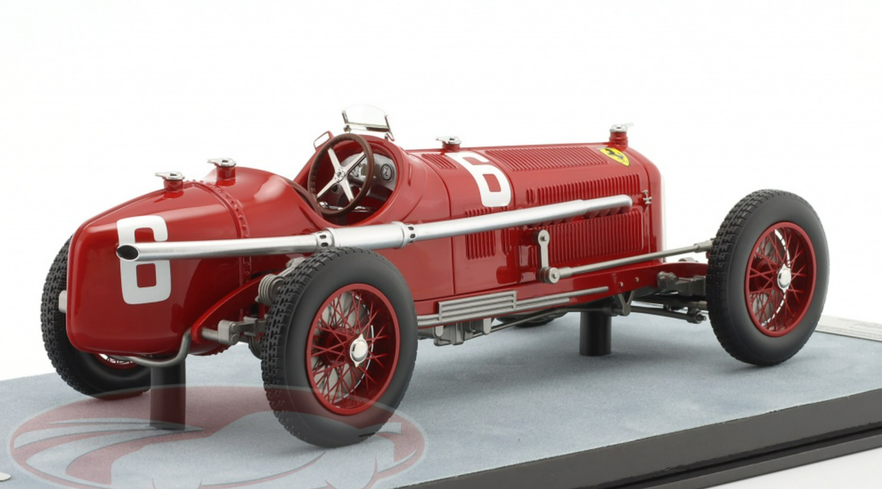 1/18 Tecnomodel 1932 Rudolf Caracciola Alfa Romeo P3 Tipo B #6 Winner Monza GP Car Model