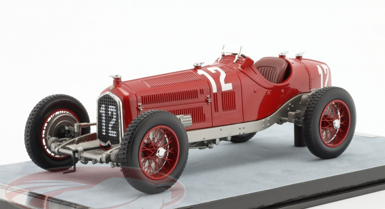 1/18 Tecnomodel 1932 Tazio Nuvolari Alfa Romeo P3 Tipo B #12 Winner French GP Car Model