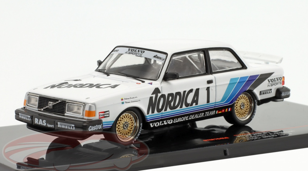 1/43 Ixo 1986 Volvo 240 Turbo #1 3rd Brno ETCC RAS Sport S.A. Johnny Cecotto, Anders Olofsson Car Model