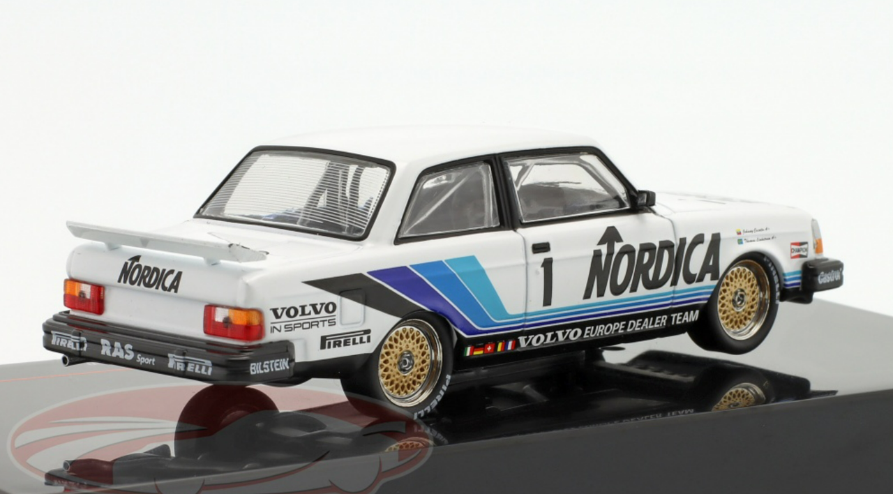 1/43 Ixo 1986 Volvo 240 Turbo #1 3rd Brno ETCC RAS Sport S.A. Johnny Cecotto, Anders Olofsson Car Model