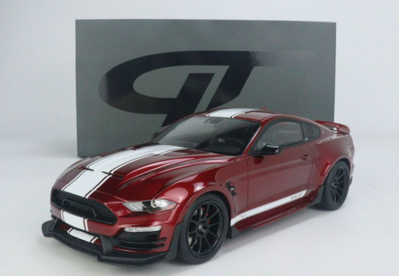 1/18 GT Spirit 2021 Ford Mustang Shelby Super Snake (Red with White Stripe) Resin Car Model
