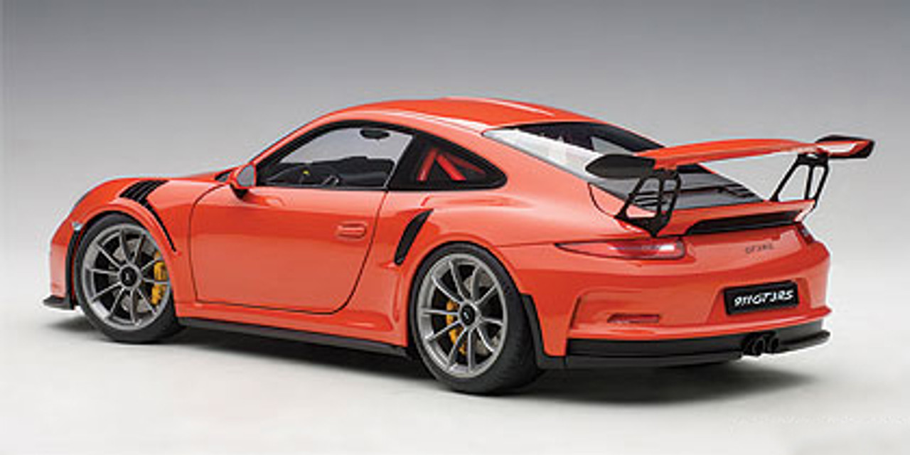 オートアート PORSCHE 911 GT3 RS 1/18 AUTOart Porsche GT3 RS 991 (Lava Orange with Dark Grey