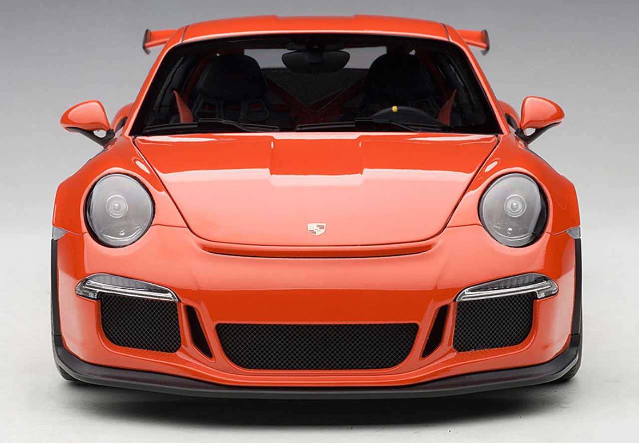 1/18 AUTOart Porsche GT3 RS 991 (Lava Orange with Dark Grey Wheels) Car Model