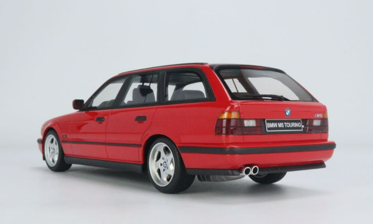 1994 BMW M5 E34 Touring Mugello Red Limited Edition to 3000 Pieces Worldwide 1/18 Model Car by Otto Mobile
