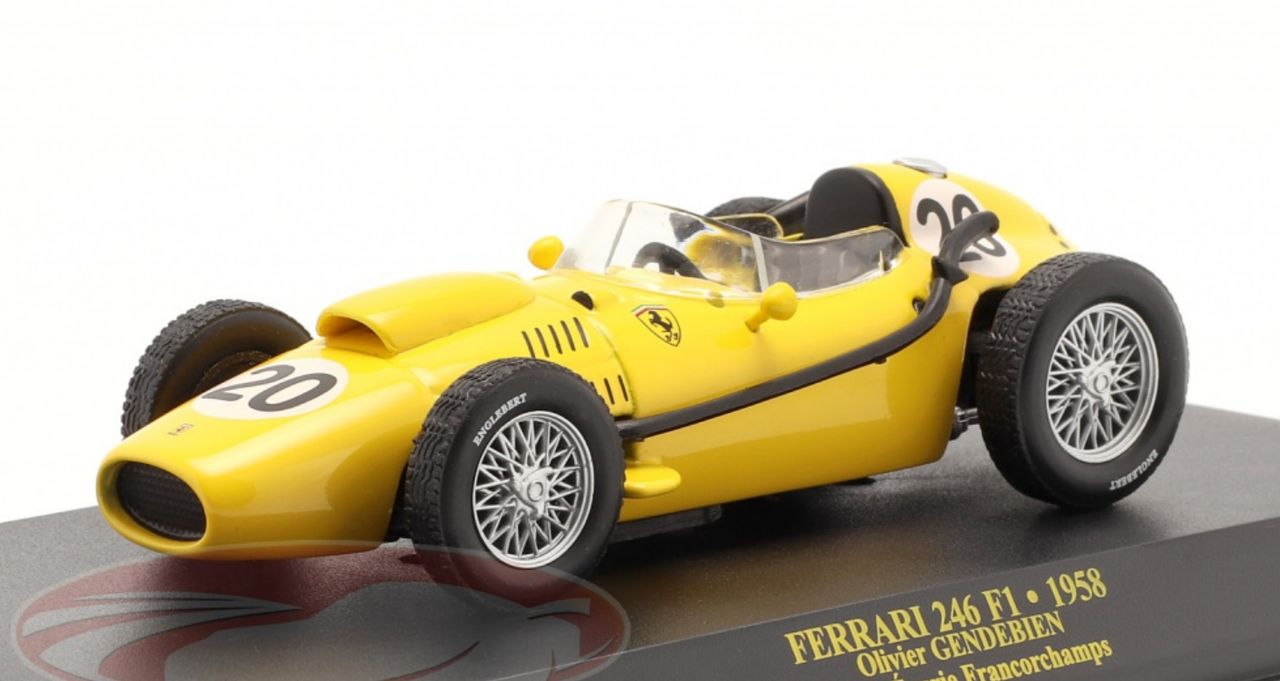 1/43 Altaya 1958 Olivier Gendebien Ferrari Dino 246F1 #20 Formula 1 Car Model