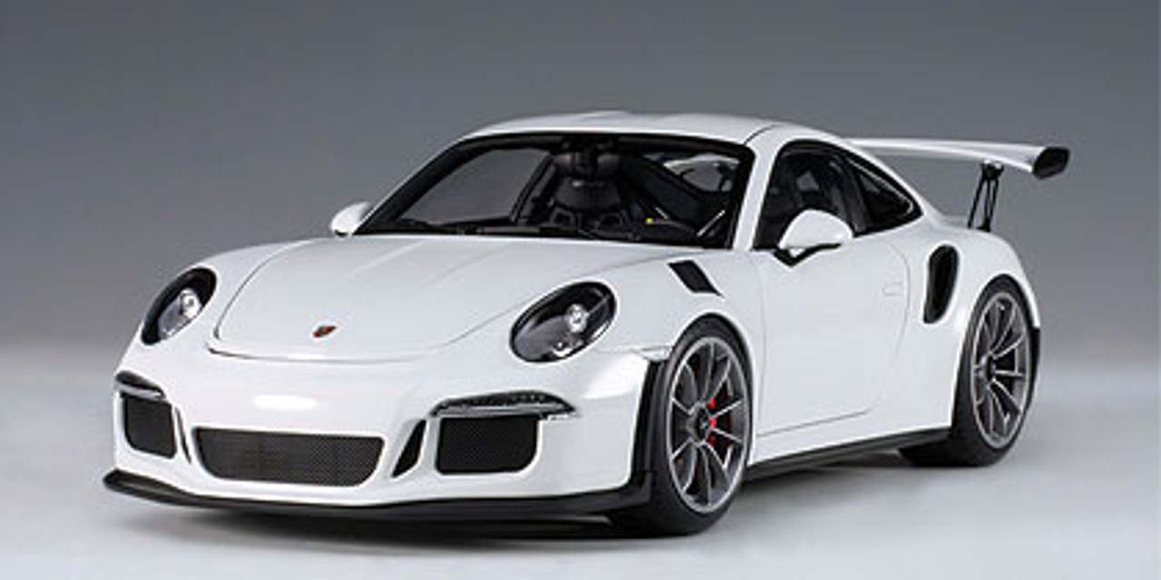 1/18 AUTOart Porsche 911 (991) GT3 RS (White with Dark Grey Wheels) Car Model