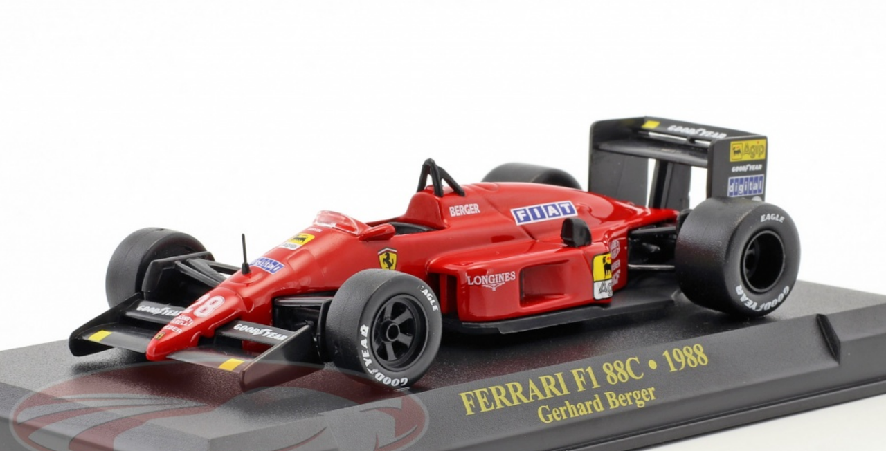 1/43 Altaya 1988 Gerhard Berger Ferrari F1-87/88C #28 Formula 1 Car Model